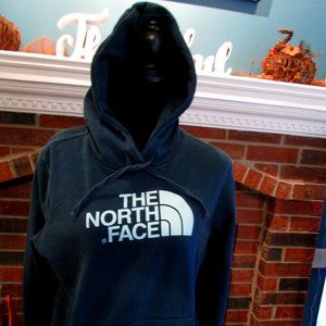 North Face Blue/Green Hoody with Pocket, Women's M